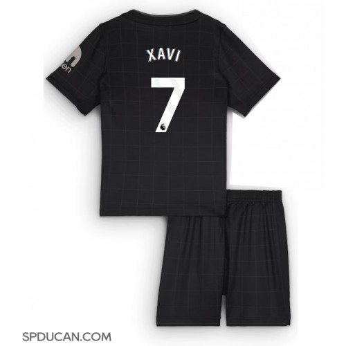Dječji Nogometni Dres Tottenham Hotspur Xavi Simons #7 Gostujuci 2025-26 Kratak Rukav (+ Kratke hlače)